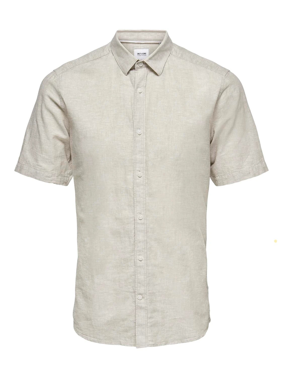 Only & Sons Caiden ss solid linen shirt