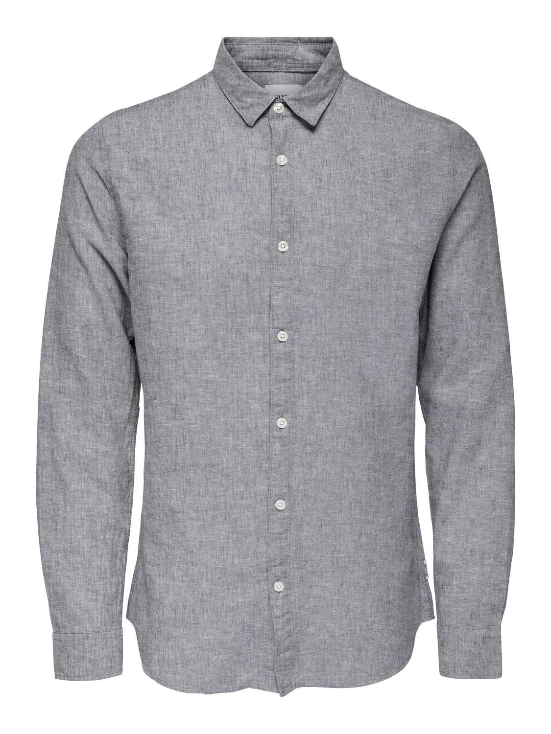 Only & Sons Caiden ls solid linen shirt