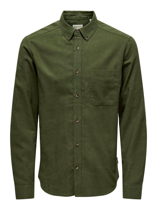 Only & Sons Gudmund slim solid shirt