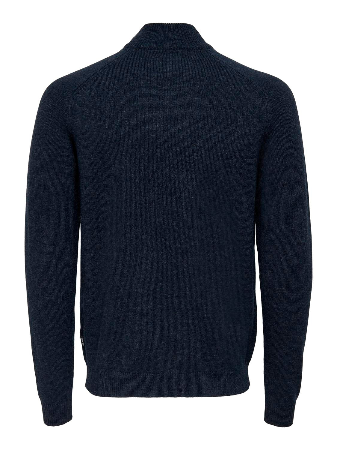 Only & Sons Edward wool half zip knit