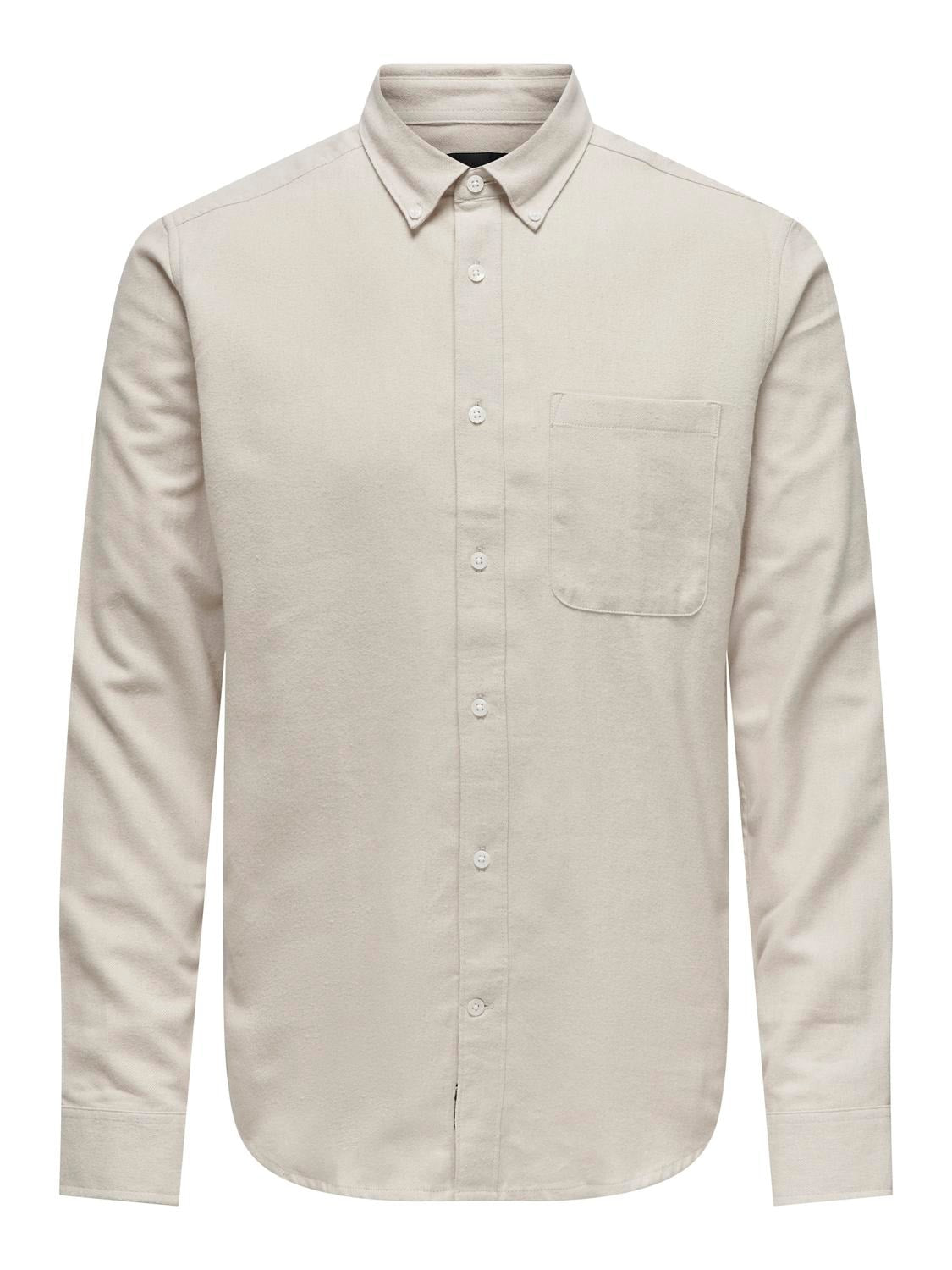 Only & Sons Gudmund slim solid shirt