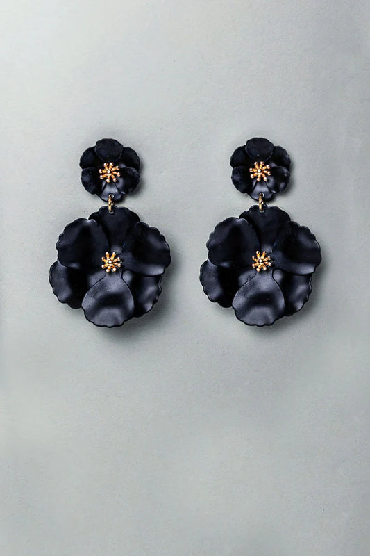 BOW19 Flower twin earrings