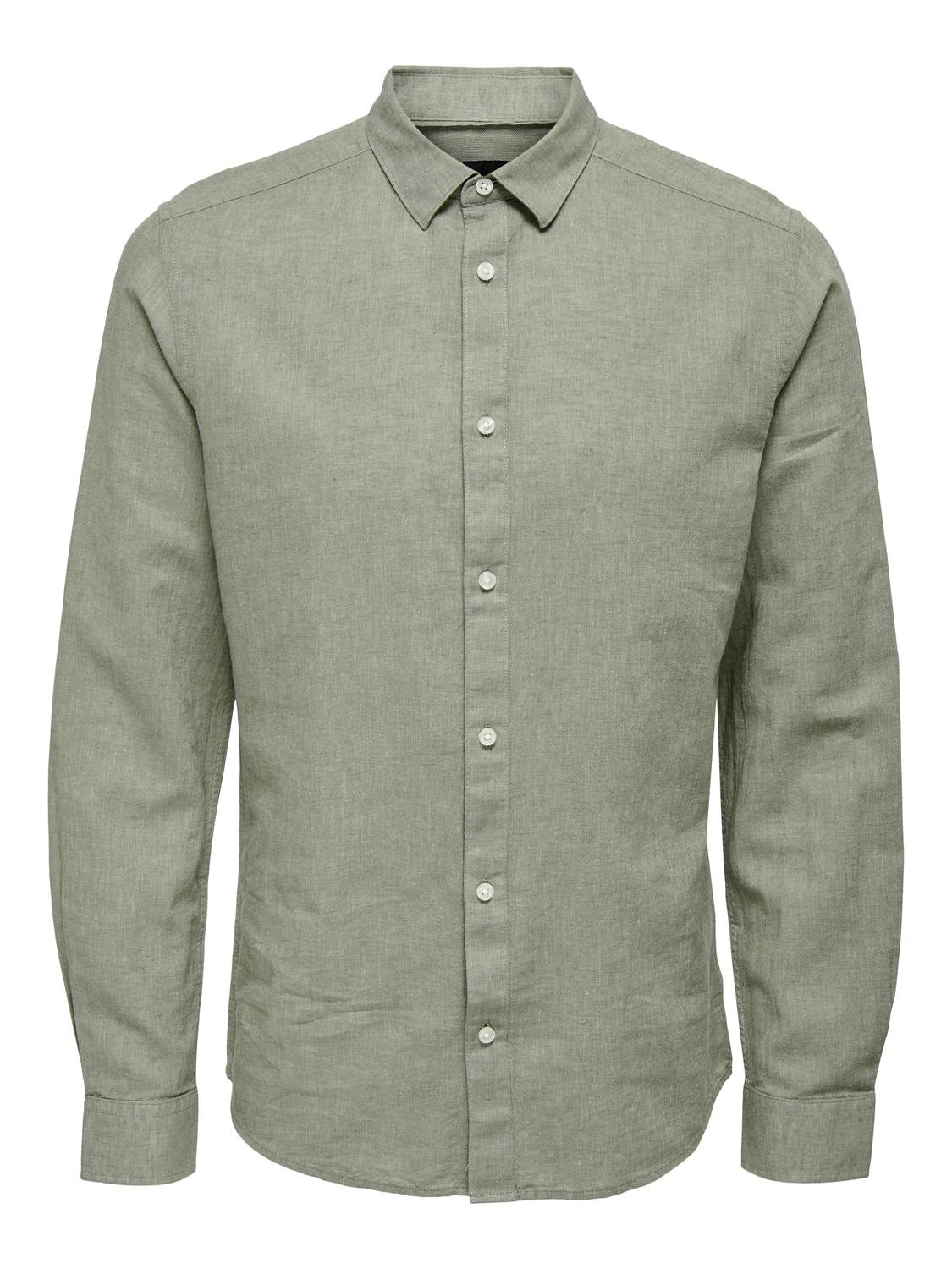 Only & Sons Caiden ls solid linen shirt