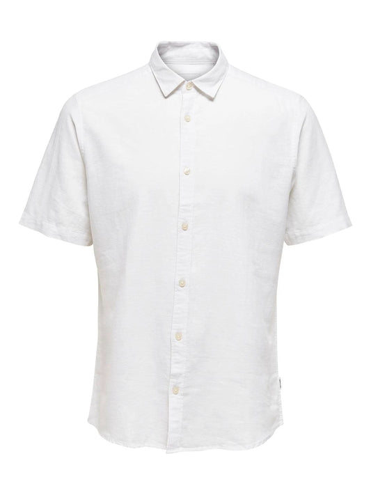 Only & Sons Caiden ss solid linen shirt